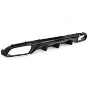 Rear Bumper Diffuser with Black Exhaust Muffler Tips suitable for Mercedes E-Class W213 S213 Standard (2016-2020) E63 Design