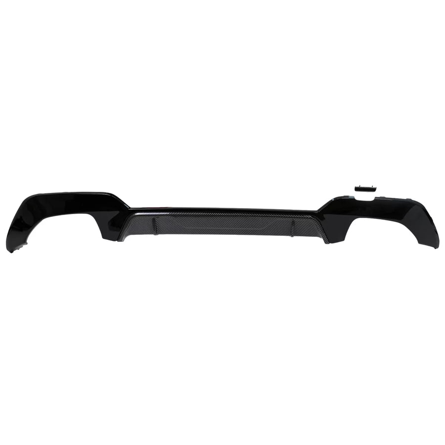 Rear Bumper Diffuser suitable for BMW 3 Series G20 G28 Sedan G21 Touring (2018-2022) Middle Insertion Carbon Look – product i