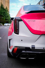 Buy Now REAR BUMPER for CADILLAC CT4 2020+ and upgrade car parts from SIR Tuning at the Best Price. Headlights, Tail lights, Bodykits, Navigations, Carbon body kit and more - Fast & Free Shipping within Europe, US & Worldwide.