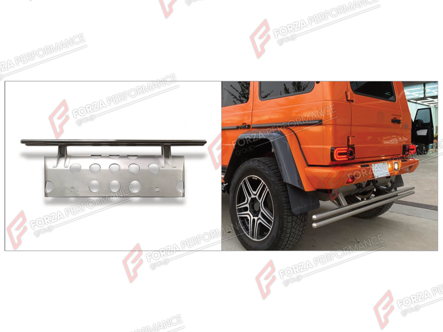 Buy Now REAR BUMPER GUARD for MERCEDES-BENZ G-CLASS W463 G63 G65 G500 4X4 2008 - 2018 and upgrade car parts from SIR Tuning at the Best Price. Headlights, Tail lights, Bodykits, Navigations, Body Kit and more - Fast & Free Shipping within Europe, US & Worldwide.