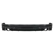 Rear Bumper Spoiler Valance Diffuser Double Outlet suitable for Audi Q5 SUV FY S-Line (2018-2020) Black Tips – product image