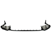 Rear Bumper Spoiler Valance Diffuser Double Outlet suitable for Audi Q8 S-Line (2018-2023) Silver Tips – product image 3