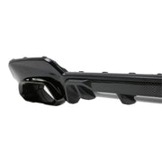 Rear Bumper Valance Diffuser With Exhaust Tips suitable for BMW 3 Series G20 G28 Sedan G21 Touring (2019-up) M340i M Look Car