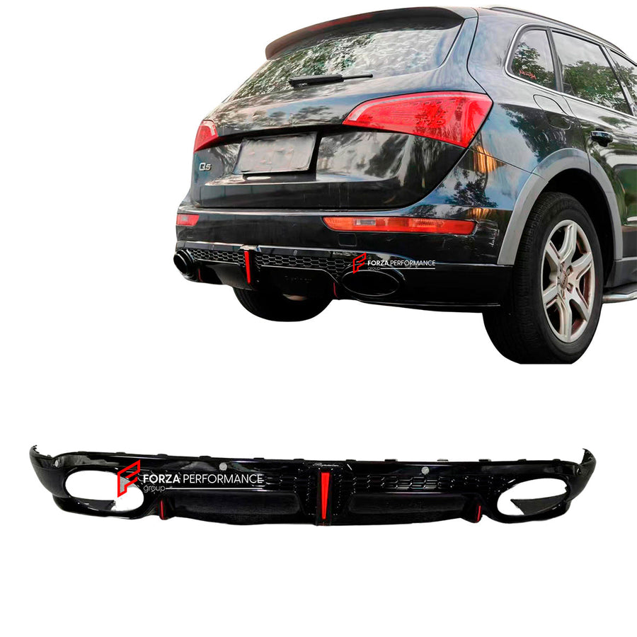 Buy Now REAR DIFFUSER for AUDI Q5 8R 2009 - 2017 and upgrade car parts from SIR Tuning at the Best Price. Headlights, Tail lights, Bodykits, Navigations, body kit and more - Fast & Free Shipping within Europe, US & Worldwide.