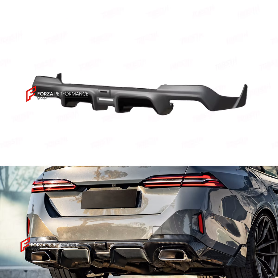 Buy Now CARBON REAR DIFFUSER for BMW 5 SERIES G60 G68 2023+ and upgrade car parts from SIR Tuning at the Best Price. Headlights, Tail lights, Bodykits, Navigations, body kit and more - Fast & Free Shipping within Europe, US & Worldwide.