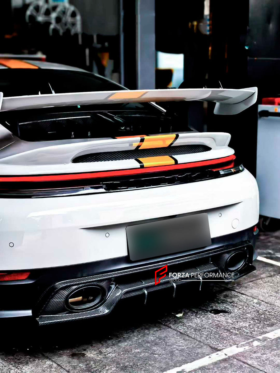 Buy Now DRY REAR DIFFUSER for PORSCHE 911 992.2 CARRERA 2025+ and upgrade car parts from SIR Tuning at the Best Price. Headlights, Tail lights, Bodykits, Navigations, body kit and more - Fast & Free Shipping within Europe, US & Worldwide.