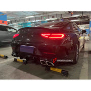 Buy Now REAR DIFFUSER WITH SILVER BLACK EXHAUST TIPS for MERCEDES BENZ BENZ CLS63 W257 AMG 2018+ and upgrade car parts from SIR Tuning at the Best Price. Headlights, Tail lights, Bodykits, Navigations, body kit and more - Fast & Free Shipping within Europe, US & Worldwide.