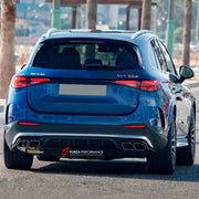 Buy Now REAR DIFFUSER WITH SILVER BLACK EXHAUST TIPS for MERCEDES BENZ GLC63 X254 AMG COUPE 2015 - 2018 and upgrade car parts from SIR Tuning at the Best Price. Headlights, Tail lights, Bodykits, Navigations, body kit and more - Fast & Free Shipping within Europe, US & Worldwide.