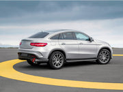 Buy Now REAR DIFFUSER WITH SILVER BLACK TIPS for MERCEDES BENZ GLE63 X292 AMG COUPE 2015 - 2018 and upgrade car parts from SIR Tuning at the Best Price. Headlights, Tail lights, Bodykits, Navigations, body kit and more - Fast & Free Shipping within Europe, US & Worldwide.