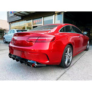 Buy Now REAR DIFFUSER with EXHAUST TIPS for MERCEDES BENZ BENZ E400 E300 E200 with AMG PACKAGE INTO E63 W214 2023 - 2024 and upgrade car parts from SIR Tuning at the Best Price. Headlights, Tail lights, Bodykits, Navigations, body kit and more - Fast & Free Shipping within Europe, US & Worldwide.