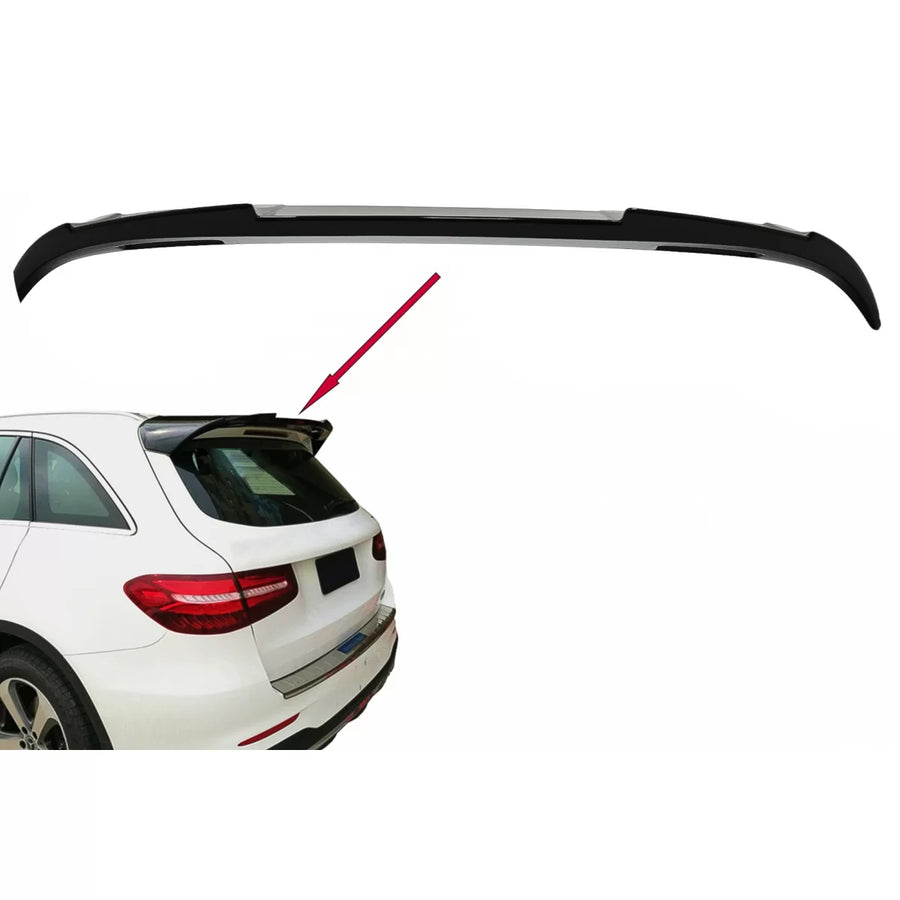 Rear Roof Spoiler Wing Add-on suitable for Mercedes GLC X253 SUV (2015-up) Piano Black – product image 1