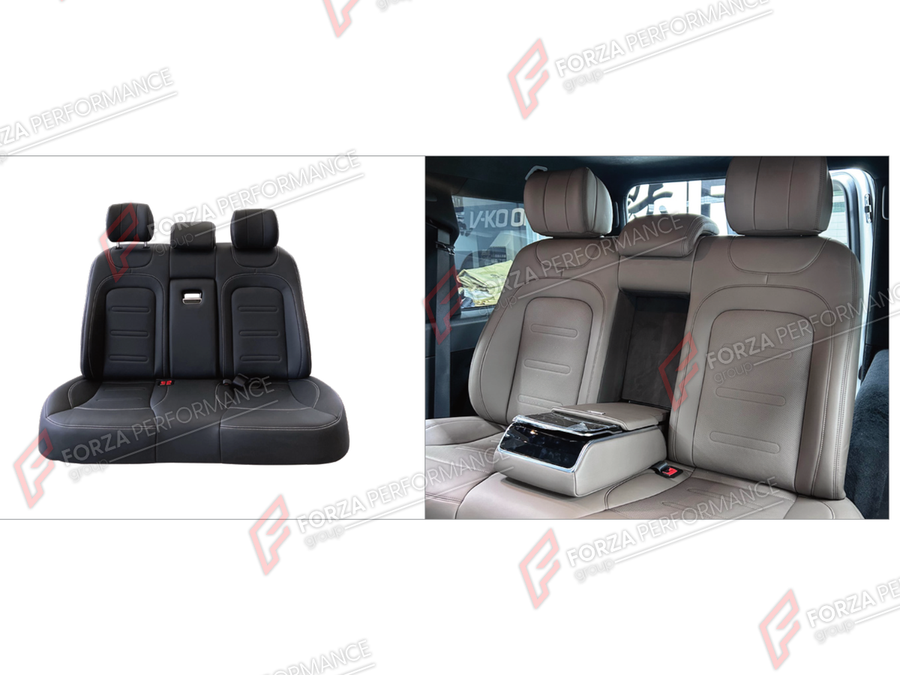 Buy Now REAR SEATS for MERCEDES-BENZ G-CLASS W464 G63 G350 G350D G400D G500 G550 2019 - 2024 and upgrade car parts from SIR Tuning at the Best Price. Headlights, Tail lights, Bodykits, Navigations, Body Kit and more - Fast & Free Shipping within Europe, US & Worldwide.