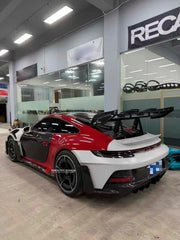 Buy Now UPGRADE CARBON REAR WING SPOILER KIT for PORSCHE 911 992.1 CARRERA upgrade to GT3 RS and upgrade car parts from SIR Tuning at the Best Price. Headlights, Tail lights, Bodykits, Navigations, body kit and more - Fast & Free Shipping within Europe, US & Worldwide.
