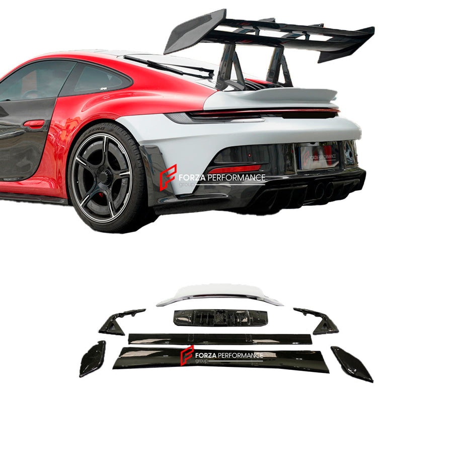 Buy Now UPGRADE CARBON REAR WING SPOILER KIT for PORSCHE 911 992.1 CARRERA upgrade to GT3 RS and upgrade car parts from SIR Tuning at the Best Price. Headlights, Tail lights, Bodykits, Navigations, body kit and more - Fast & Free Shipping within Europe, US & Worldwide.