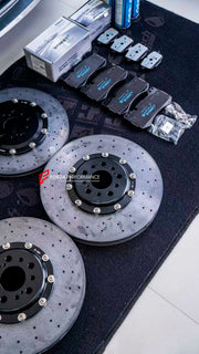 Buy Now REPLACEMENT CARBON CERAMIC BRAKE DISK ROTORS for BMW M3 G80 LCI 2024+ and upgrade car parts from SIR Tuning at the Best Price. Headlights, Tail lights, Bodykits, Navigations, BIG BRAKE KIT and more - Fast & Free Shipping within Europe, US & Worldwide.