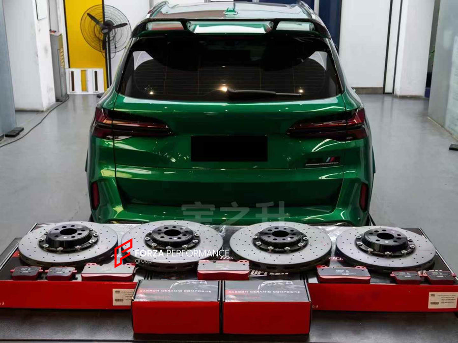 Buy Now REPLACEMENT CARBON CERAMIC BRAKE DISK ROTORS for BMW X5M F95 2019+ and upgrade car parts from SIR Tuning at the Best Price. Headlights, Tail lights, Bodykits, Navigations, BIG BRAKE KIT and more - Fast & Free Shipping within Europe, US & Worldwide.