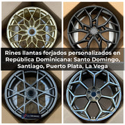 Buy Now RINES LLANTAS FORJADOS PERSONALIZADOS EN REPÚBLICA DOMINICANA: SANTO DOMINGO, SANTIAGO, PUERTO PLATA, LA VEGA and upgrade car parts from SIR Tuning at the Best Price. Headlights, Tail lights, Bodykits, Navigations, wheels and more - Fast & Free Shipping within Europe, US & Worldwide.