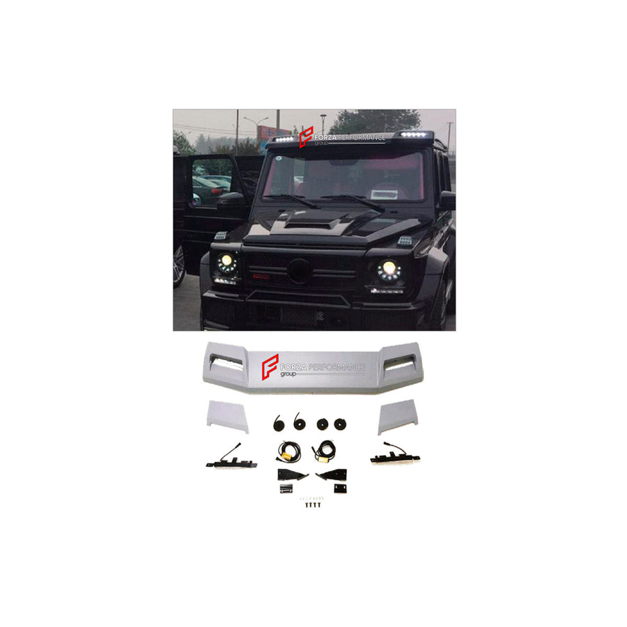 Buy Now ROOF LIGHT BAR for MERCEDES-BENZ G-CLASS W463 4X4 2008 - 2018 and upgrade car parts from SIR Tuning at the Best Price. Headlights, Tail lights, Bodykits, Navigations, Body Kit and more - Fast & Free Shipping within Europe, US & Worldwide.