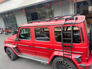 Buy Now ROOF RACK BAR LUGGAGE WITH LADDER for MERCEDES BENZ G-CLASS W465 W464 W463A G63 G550 G500 G450D 2019+ and upgrade car parts from SIR Tuning at the Best Price. Headlights, Tail lights, Bodykits, Navigations, Carbon body kit and more - Fast & Free Shipping within Europe, US & Worldwide.