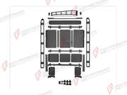 Buy Now ROOF RACK BAR LUGGAGE WITH SUNROOF for MERCEDES-BENZ G-CLASS W465 G63 G450D G500 G550 2025+ and upgrade car parts from SIR Tuning at the Best Price. Headlights, Tail lights, Bodykits, Navigations, Body Kit and more - Fast & Free Shipping within Europe, US & Worldwide.