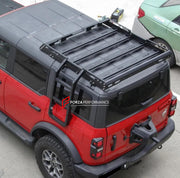 Buy Now ROOF RACK WITH LADDER for FORD BRONCO 2021+ and upgrade car parts from SIR Tuning at the Best Price. Headlights, Tail lights, Bodykits, Navigations, body kit and more - Fast & Free Shipping within Europe, US & Worldwide.