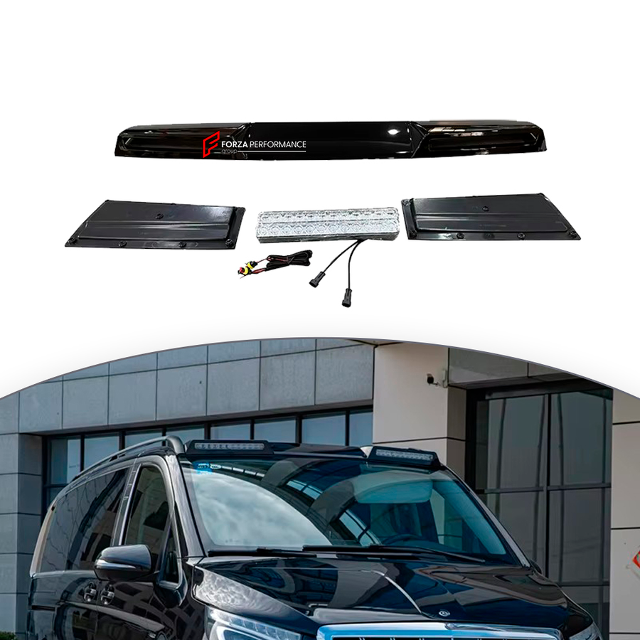 Buy Now ROOF SPOILER with LED BAR for MERCEDES BENZ V CLASS VITO 2016+ and upgrade car parts from SIR Tuning at the Best Price. Headlights, Tail lights, Bodykits, Navigations, body kit and more - Fast & Free Shipping within Europe, US & Worldwide.