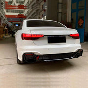 Buy Now REAR BUMPER with DIFFUSER for AUDI A4 B9.5 2021+ | RS4 STYLE and upgrade car parts from SIR Tuning at the Best Price. Headlights, Tail lights, Bodykits, Navigations, body kit and more - Fast & Free Shipping within Europe, US & Worldwide.