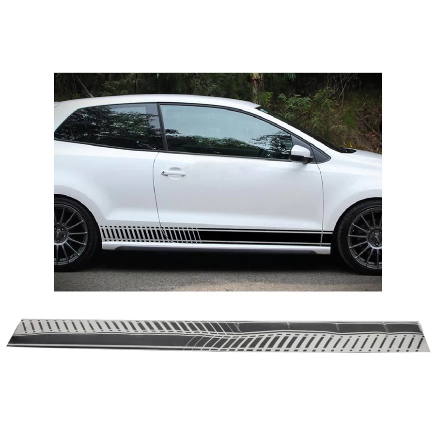Side Decals Sticker Vinyl Matte Black suitable for VW POLO Golf 5 6 7 V VI VII (2003-up) – product image 1
