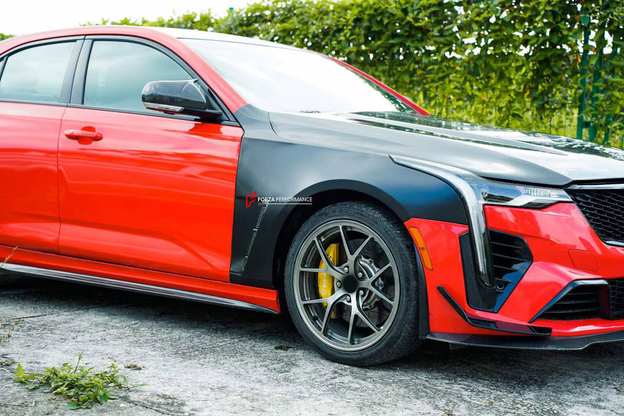 Buy Now SIDE FENDERS FOR CADILLAC CT4 | CT4-V BLACKWING STYLE and upgrade car parts from SIR Tuning at the Best Price. Headlights, Tail lights, Bodykits, Navigations, Carbon body kit and more - Fast & Free Shipping within Europe, US & Worldwide.