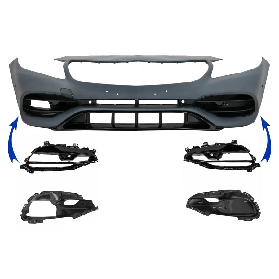 Side Grilles Cover Frames suitable for Mercedes A Class W176 (2012-2018) Facelift A45 Design – product image 1