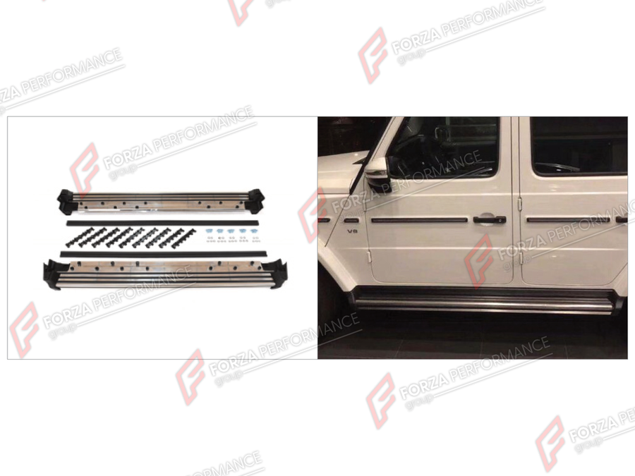 Buy Now SIDE STEPS for MERCEDES-BENZ G-CLASS W465 G63 G450D G500 G550 2025+ and upgrade car parts from SIR Tuning at the Best Price. Headlights, Tail lights, Bodykits, Navigations, Body Kit and more - Fast & Free Shipping within Europe, US & Worldwide.