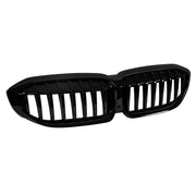 Single rib kidney grilles in black lacquer suitable for BMW 3 Series G20 sedan, G21 touring 2019-2022 – product image 2