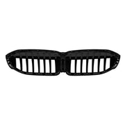 Single rib kidney grilles in black lacquer suitable for BMW 3 Series G20 sedan, G21 touring 2019-2022 – product image 3