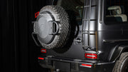 Buy Now SPARE TIRE COVER WITH HOLDER for MERCEDES BENZ G CLASS W465 G450 G350 G500 G550 AMG G63 2024+ and upgrade car parts from SIR Tuning at the Best Price. Headlights, Tail lights, Bodykits, Navigations, body kit and more - Fast & Free Shipping within Europe, US & Worldwide.