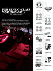 Buy Now SPEAKER COVERS AIR VENTS FRAGRANCE SYSTEM WITH AMBIENT LIGHTS for MERCEDES-BENZ C CLASS W205 2015 - 2023 and upgrade car parts from SIR Tuning at the Best Price. Headlights, Tail lights, Bodykits, Navigations, body kit and more - Fast & Free Shipping within Europe, US & Worldwide.