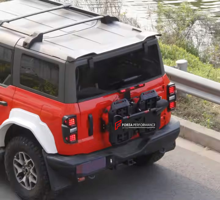 Buy Now TAILGATE INTEGRATED EQUIPMENT for FORD BRONCO 2021+ and upgrade car parts from SIR Tuning at the Best Price. Headlights, Tail lights, Bodykits, Navigations, body kit and more - Fast & Free Shipping within Europe, US & Worldwide.