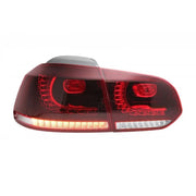 Taillights Full LED suitable for VW Golf 6 VI (2008-2013) Cherry Red R20 GTI Design (LHD and RHD) – product image 2