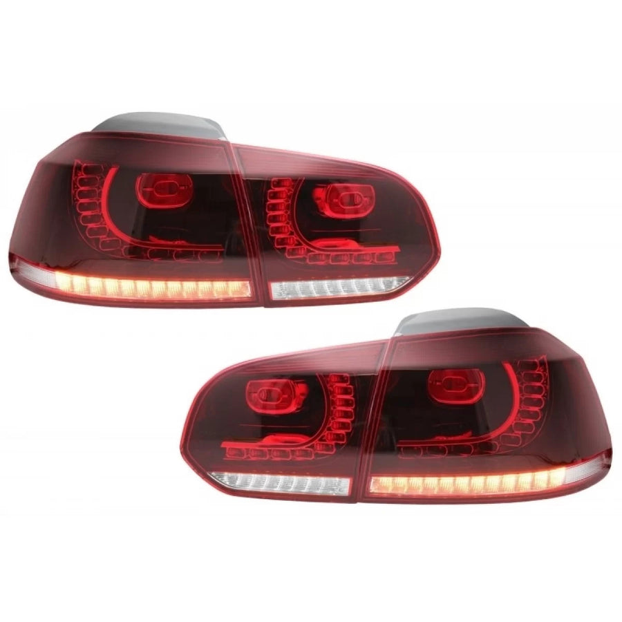 Taillights Full LED suitable for VW Golf 6 VI (2008-2013) Cherry Red R20 GTI Design (LHD and RHD) – product image 1