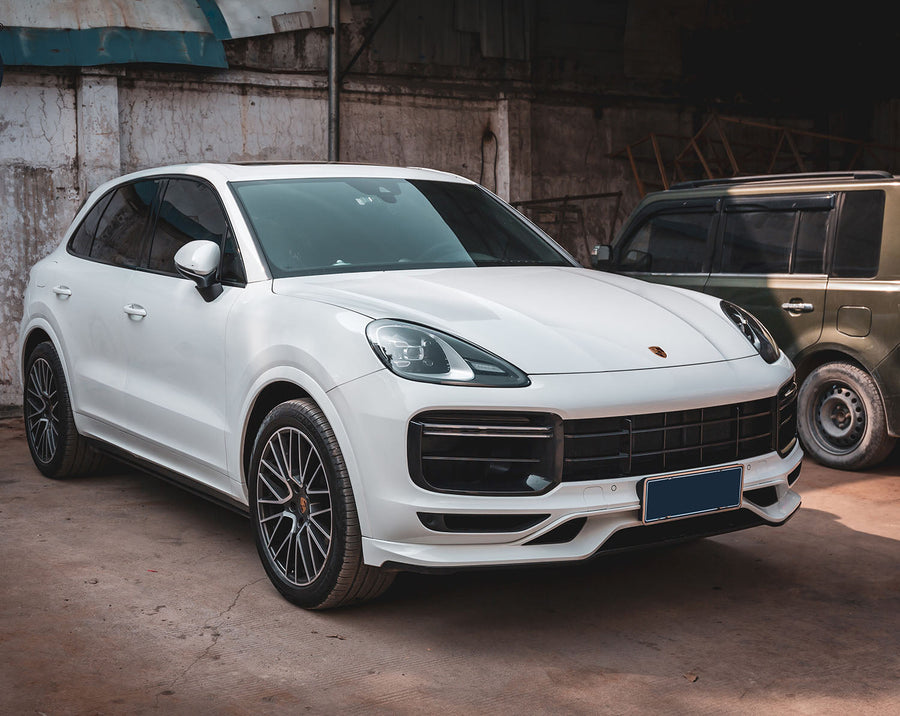 Buy Now Body Kit for Porsche Cayenne 9YA Upgrade Turbo Style 2018+ and upgrade car parts from SIR Tuning at the Best Price. Headlights, Tail lights, Bodykits, Navigations, Carbon body kit and more - Fast & Free Shipping within Europe, US & Worldwide.