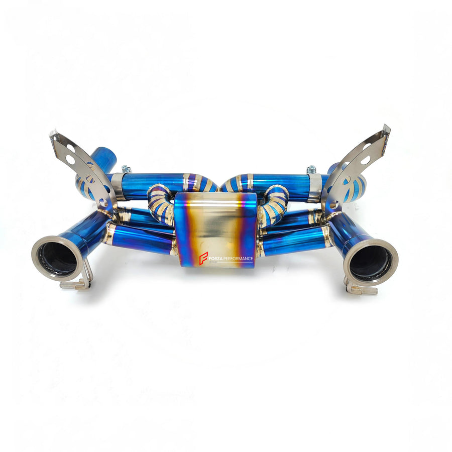Buy Now TITANIUM VALVED EXHAUST CATBACK MUFFLER for LAMBORGHINI HURACAN LP640-4 5.2T 2014 - 2019 and upgrade car parts from SIR Tuning at the Best Price. Headlights, Tail lights, Bodykits, Navigations, Exhaust system and more - Fast & Free Shipping within Europe, US & Worldwide.