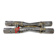 Buy Now TITANIUM VALVED MUFFLER EXHAUST X PIPE for FERRARI F12 BERLINETTA 6.3T 2012 - 2017 and upgrade car parts from SIR Tuning at the Best Price. Headlights, Tail lights, Bodykits, Navigations, Exhaust system and more - Fast & Free Shipping within Europe, US & Worldwide.