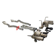 Buy Now TITANIUM VALVED MUFFLER EXHAUST X PIPE for FERRARI F12 BERLINETTA 6.3T 2012 - 2017 and upgrade car parts from SIR Tuning at the Best Price. Headlights, Tail lights, Bodykits, Navigations, Exhaust system and more - Fast & Free Shipping within Europe, US & Worldwide.