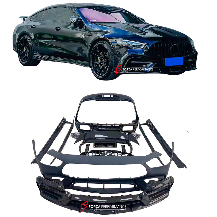 Buy Now DRY CARBON BODY KIT for AMG GT X290 GT43 GT50 GT53 GT63 GT63S 4-DOOR and upgrade car parts from SIR Tuning at the Best Price. Headlights, Tail lights, Bodykits, Navigations, Carbon body kit and more - Fast & Free Shipping within Europe, US & Worldwide.