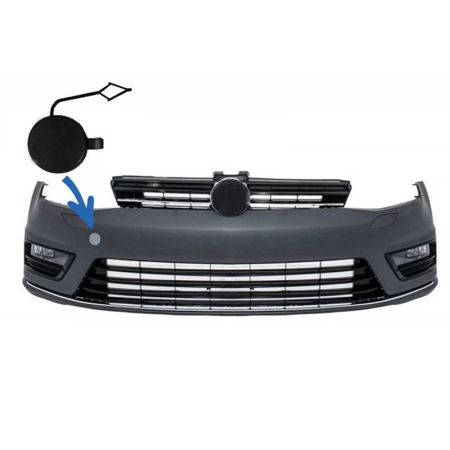 Towning Cap Front Bumper suitable for VW Golf VII 7 (2013-2017) Rline Look – product image 1