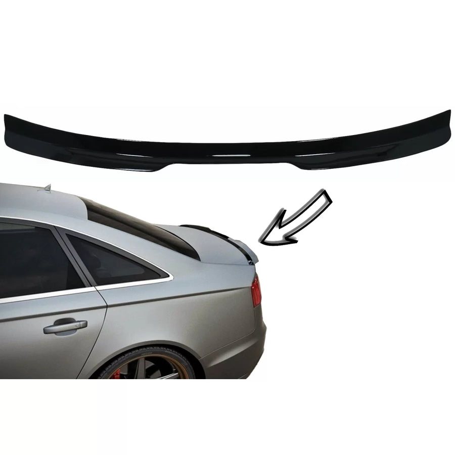 Trunk Spoiler suitable for Audi A6 C7 4G Sedan 4 Doors (2011-2018) Piano Black – product image 1