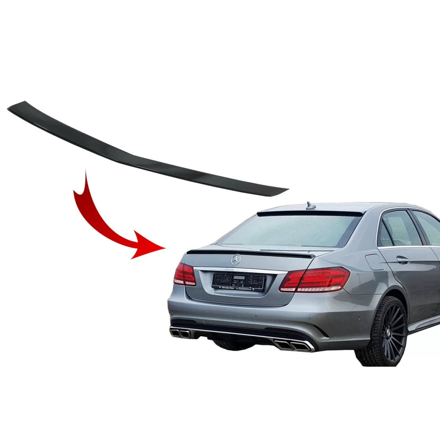 Trunk Spoiler suitable for Mercedes E-Class W212 (2009-2016) Facelift Design Piano Black – product image 1