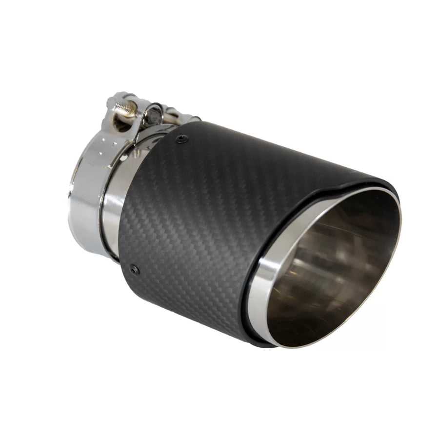 Universal Exhaust Muffler Tip Carbon Fiber Matte Finish Inlet 6cm/2.36inch – product image 1