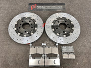 Buy Now UPGRADE CARBON CERAMIC BRAKE DISK ROTORS KIT for ASTON MARTIN DB11 AM5 2016 - 2023 and upgrade car parts from SIR Tuning at the Best Price. Headlights, Tail lights, Bodykits, Navigations, BIG BRAKE KIT and more - Fast & Free Shipping within Europe, US & Worldwide.