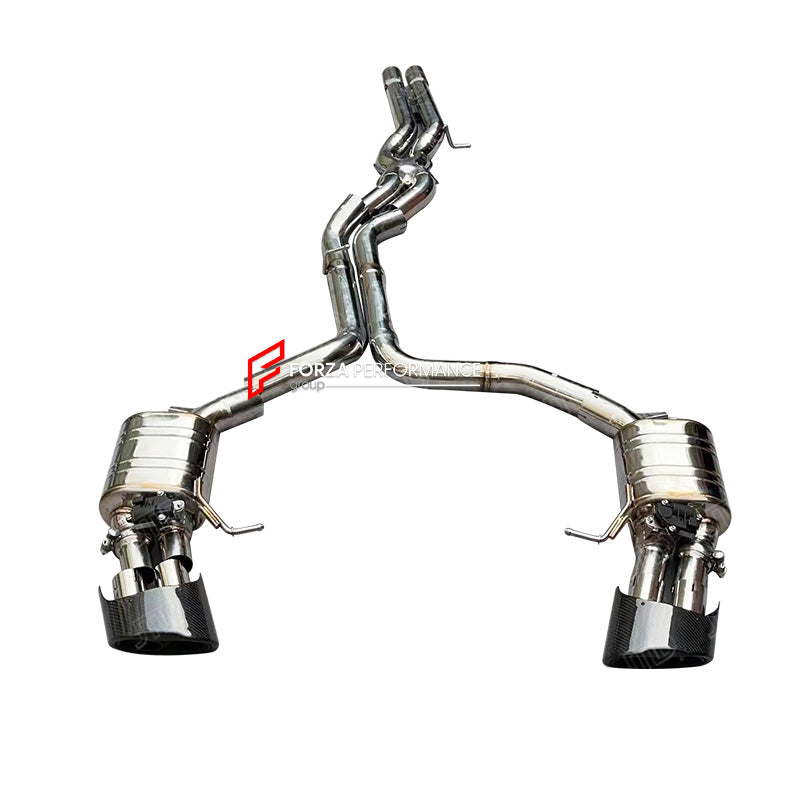 Buy Now VALVED MUFFLER EXHAUST CATBACK for AUDI RS6 RS7 C8 4.0T TFSI 2019+ and upgrade car parts from SIR Tuning at the Best Price. Headlights, Tail lights, Bodykits, Navigations, Exhaust system and more - Fast & Free Shipping within Europe, US & Worldwide.