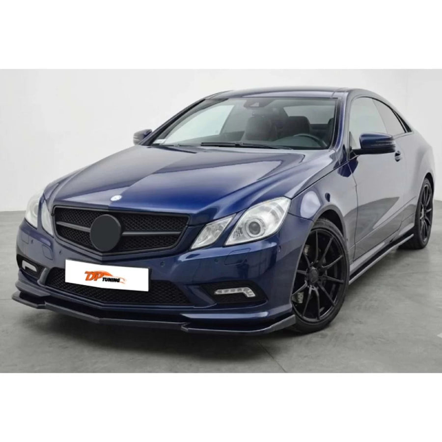 W207 Coupe AMG Line Front Lip Piano Black Vacuum / 2009 - 2012 – product image 1